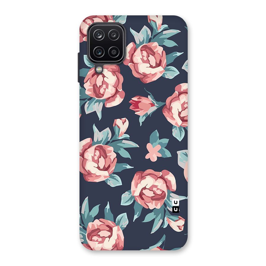 Flowers Painting Back Case for Galaxy A12