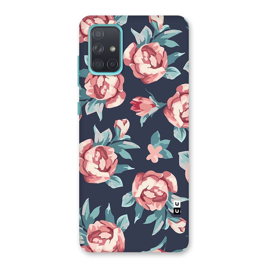 Flowers Painting Back Case for Galaxy A71