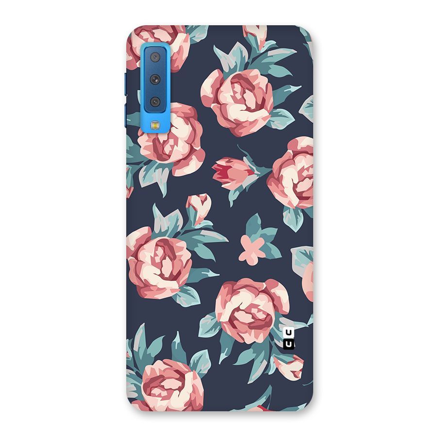 Flowers Painting Back Case for Galaxy A7 (2018)