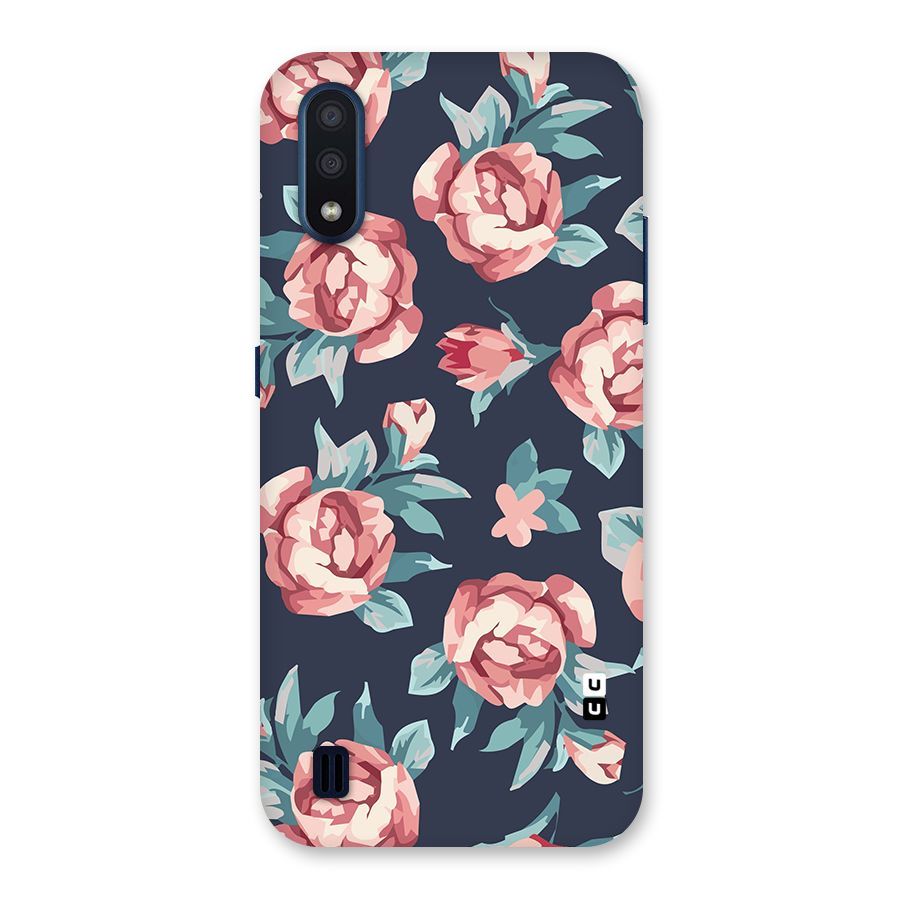 Flowers Painting Back Case for Galaxy M01