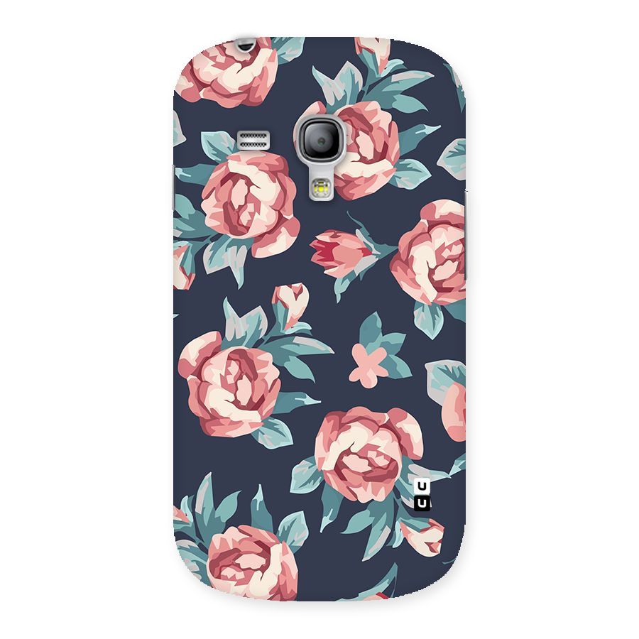 Flowers Painting Back Case for Galaxy S3 Mini