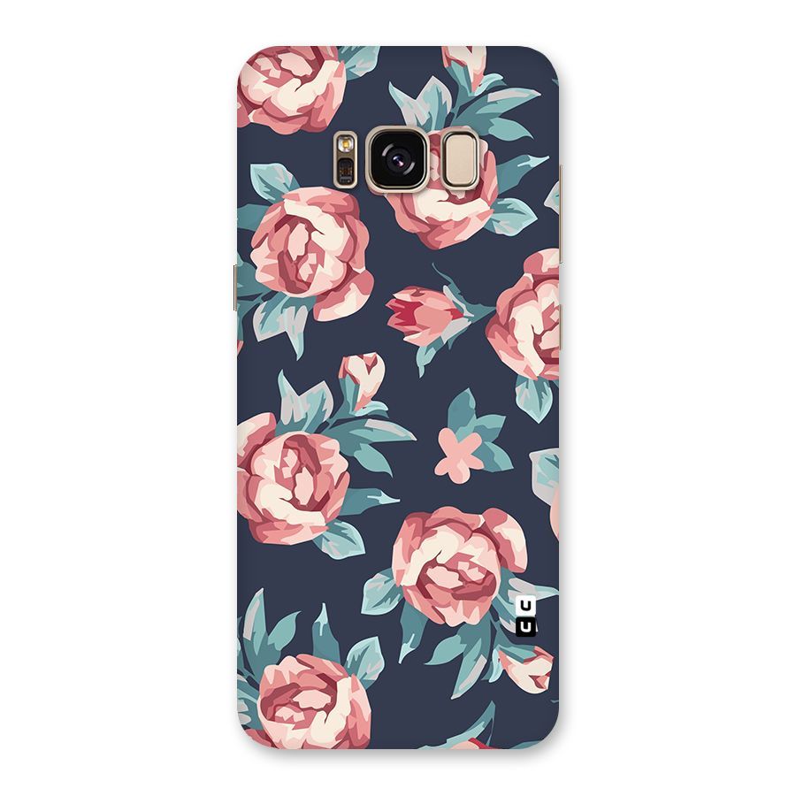Flowers Painting Back Case for Galaxy S8