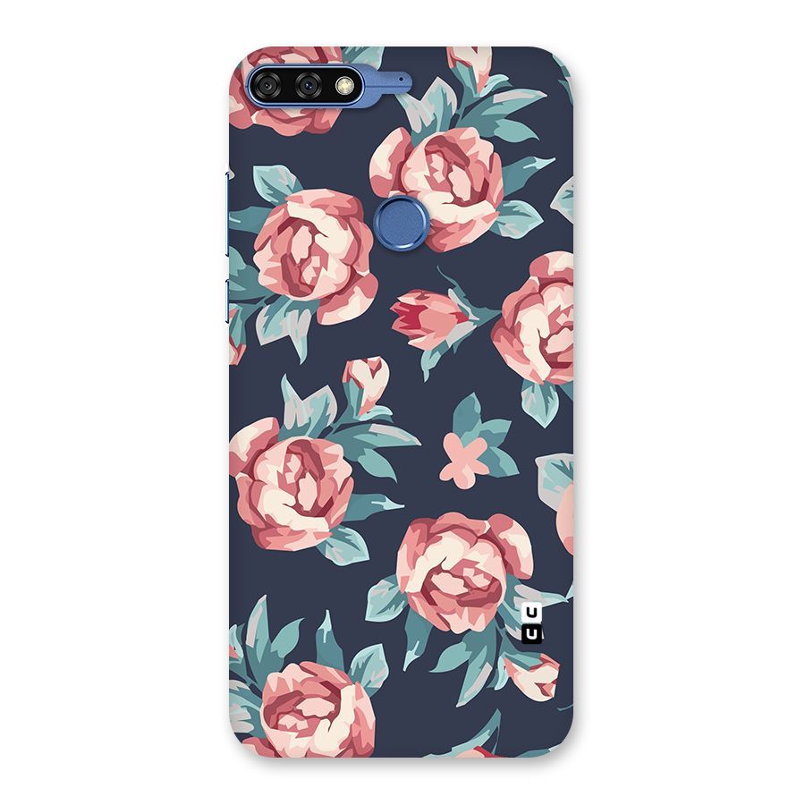 Flowers Painting Back Case for Honor 7C