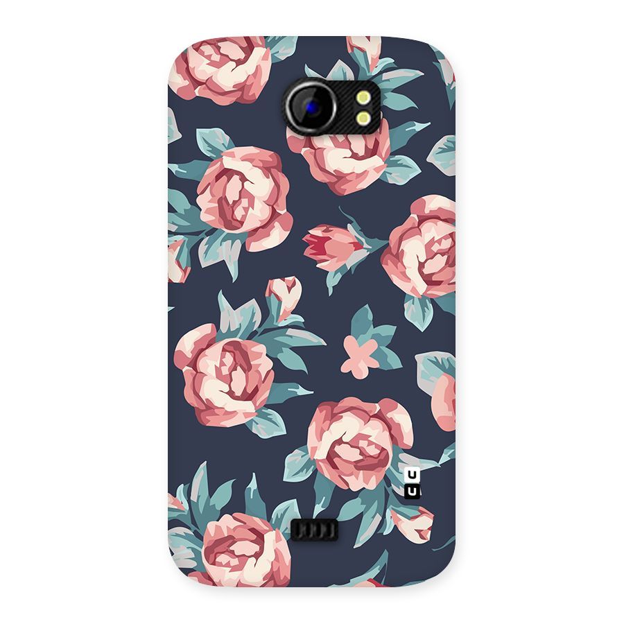 Flowers Painting Back Case for Micromax Canvas 2 A110