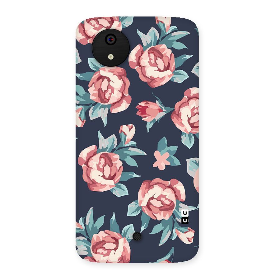 Flowers Painting Back Case for Micromax Canvas A1
