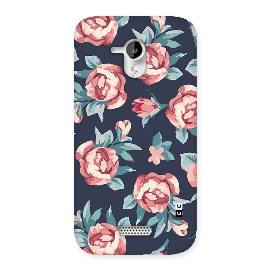 Flowers Painting Back Case for Micromax Canvas HD A116