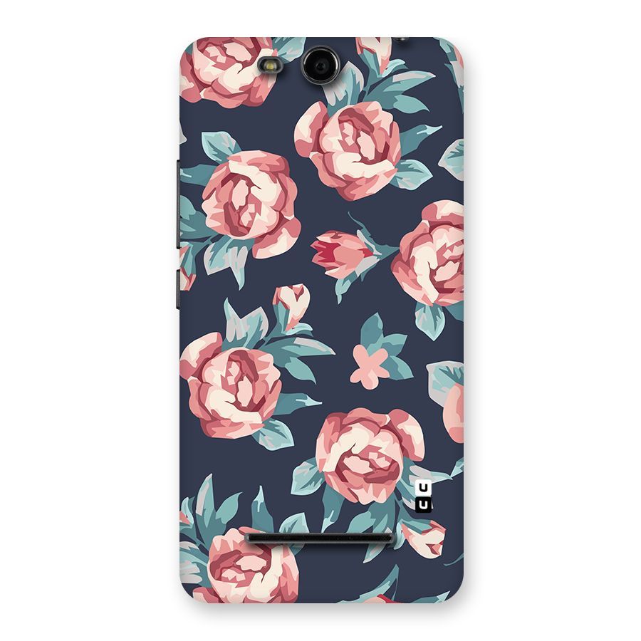 Flowers Painting Back Case for Micromax Canvas Juice 3 Q392