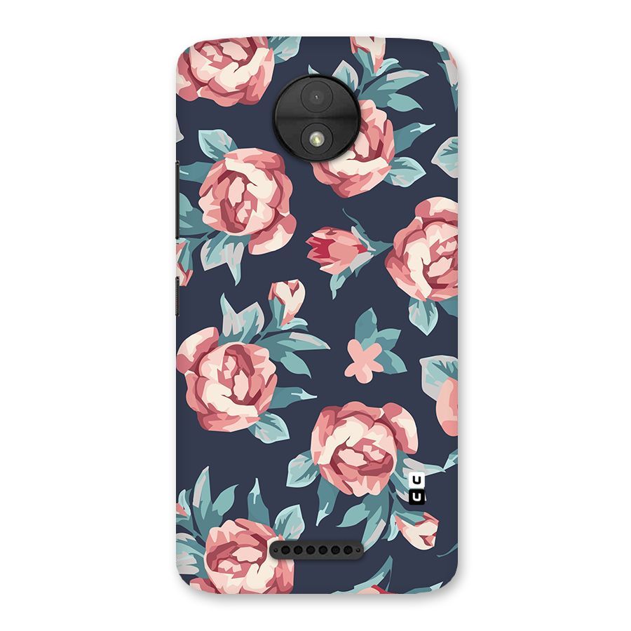 Flowers Painting Back Case for Moto C