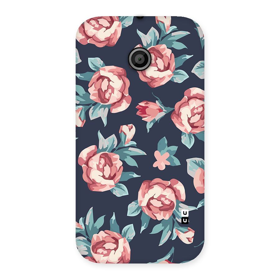 Flowers Painting Back Case for Moto E