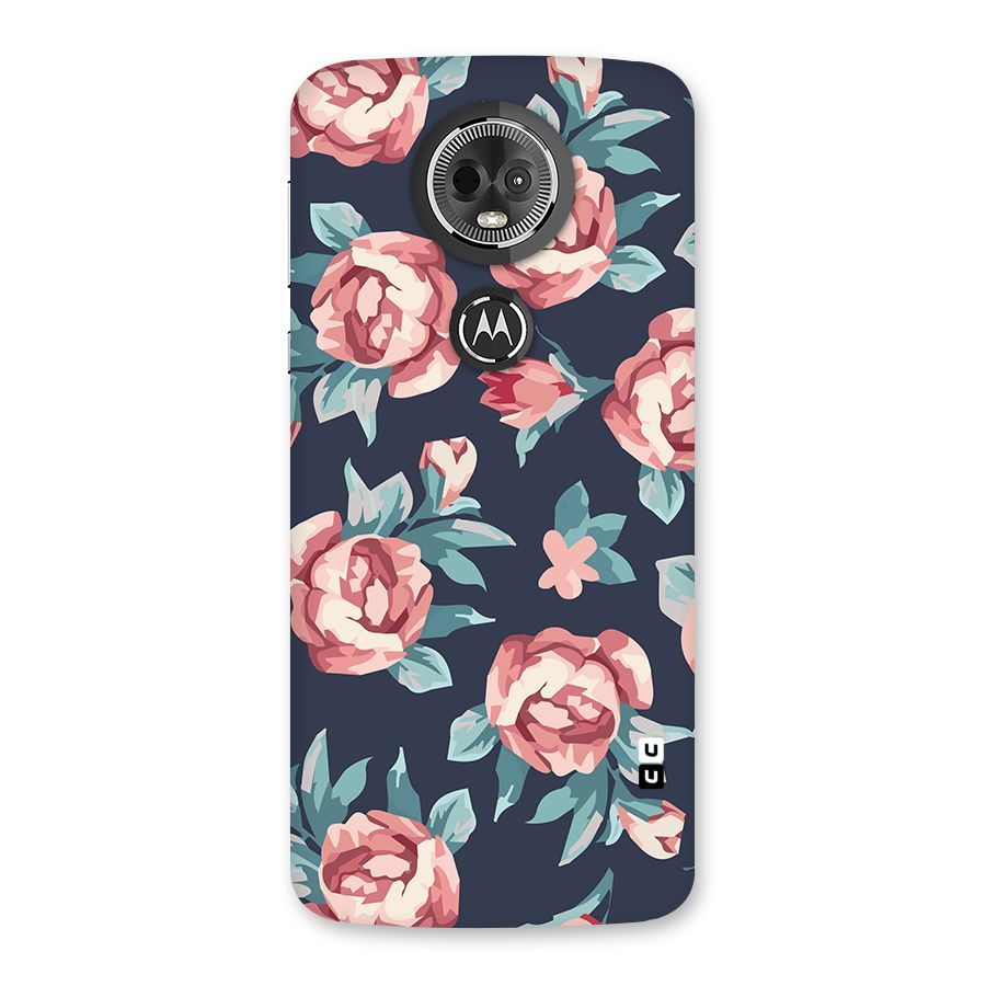 Flowers Painting Back Case for Moto E5 Plus