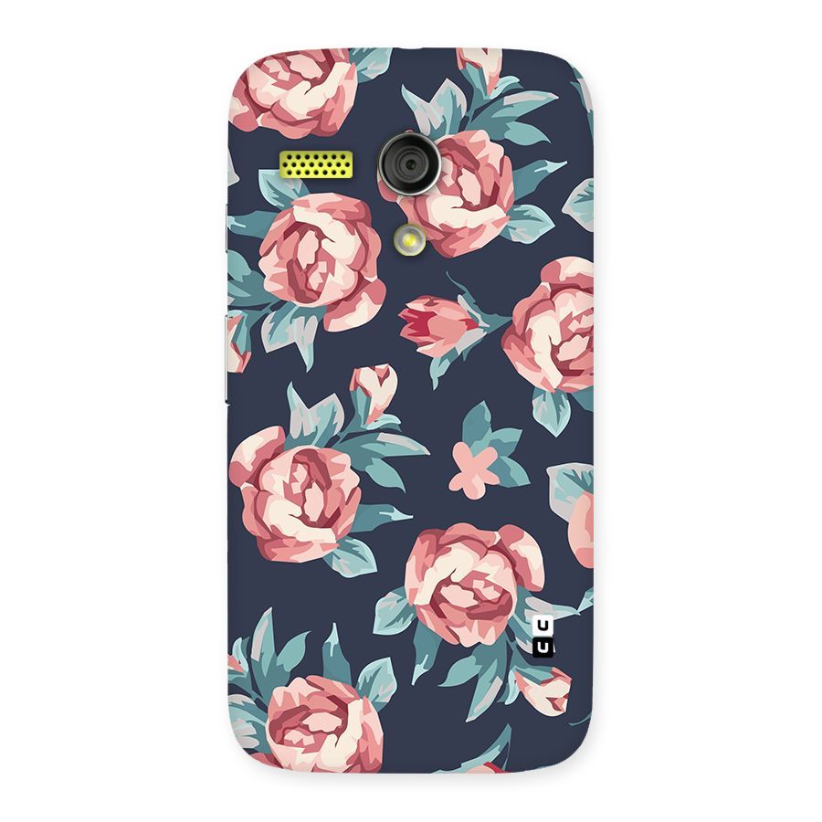 Flowers Painting Back Case for Moto G