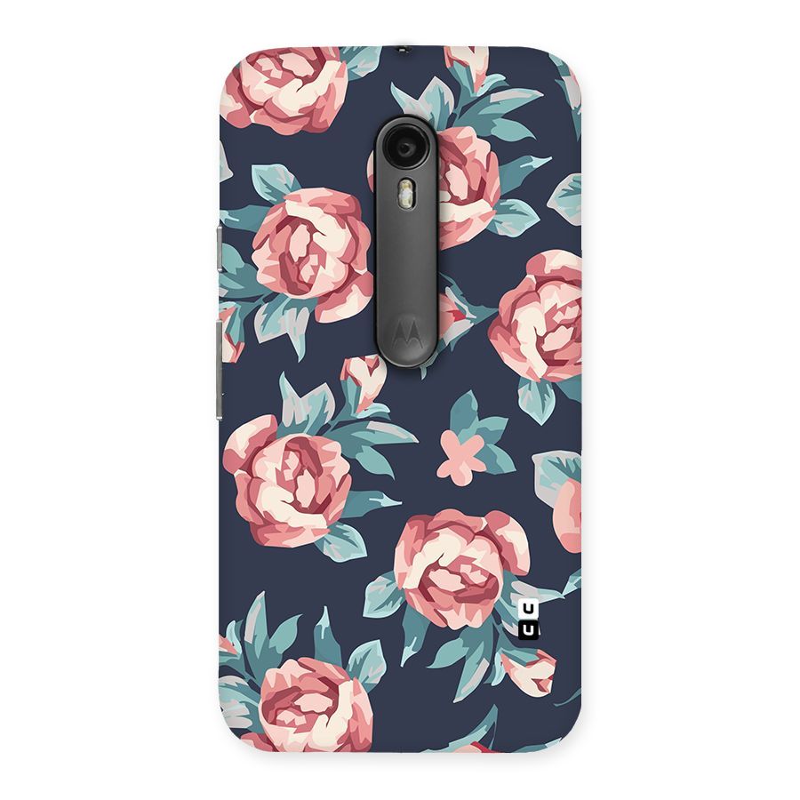 Flowers Painting Back Case for Moto G Turbo