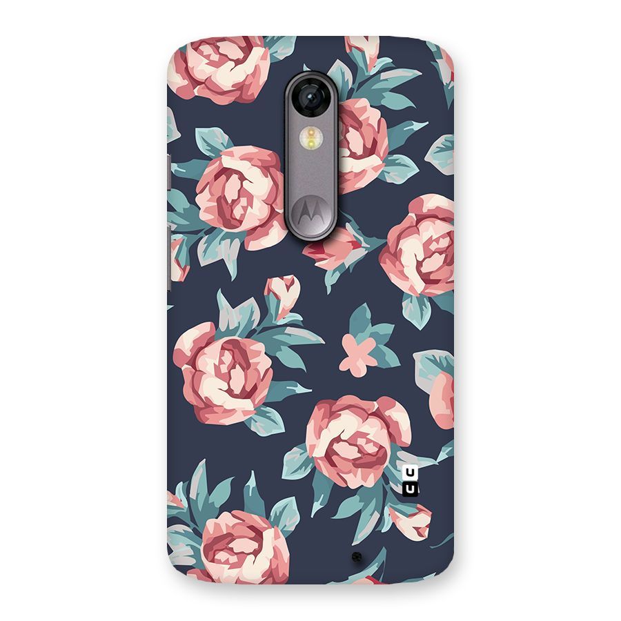 Flowers Painting Back Case for Moto X Force