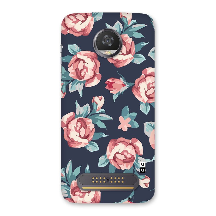 Flowers Painting Back Case for Moto Z2 Play