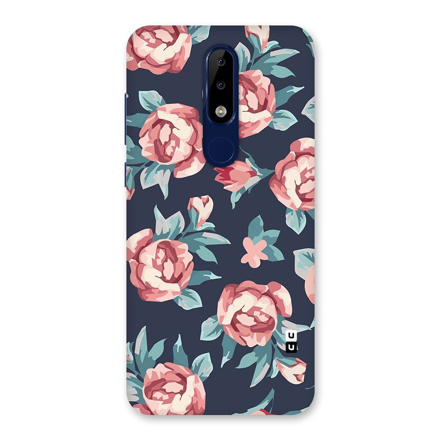 Flowers Painting Back Case for Nokia 5.1 Plus
