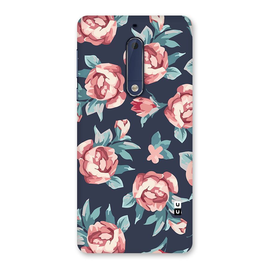 Flowers Painting Back Case for Nokia 5