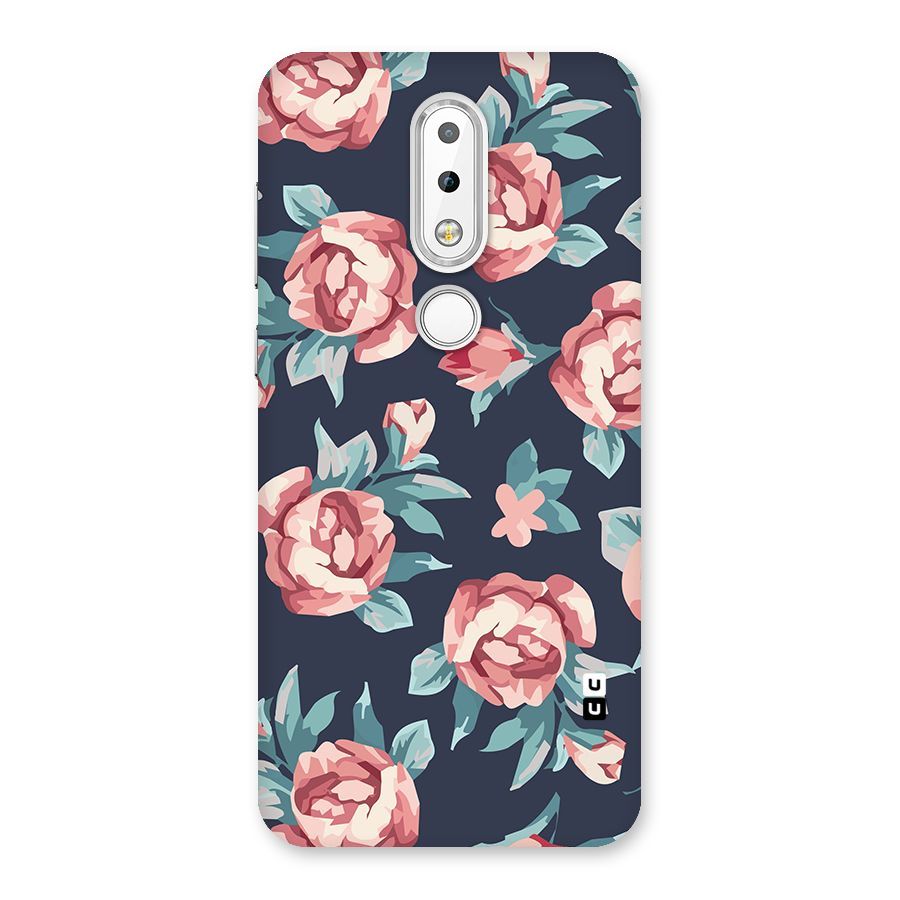 Flowers Painting Back Case for Nokia 6.1 Plus