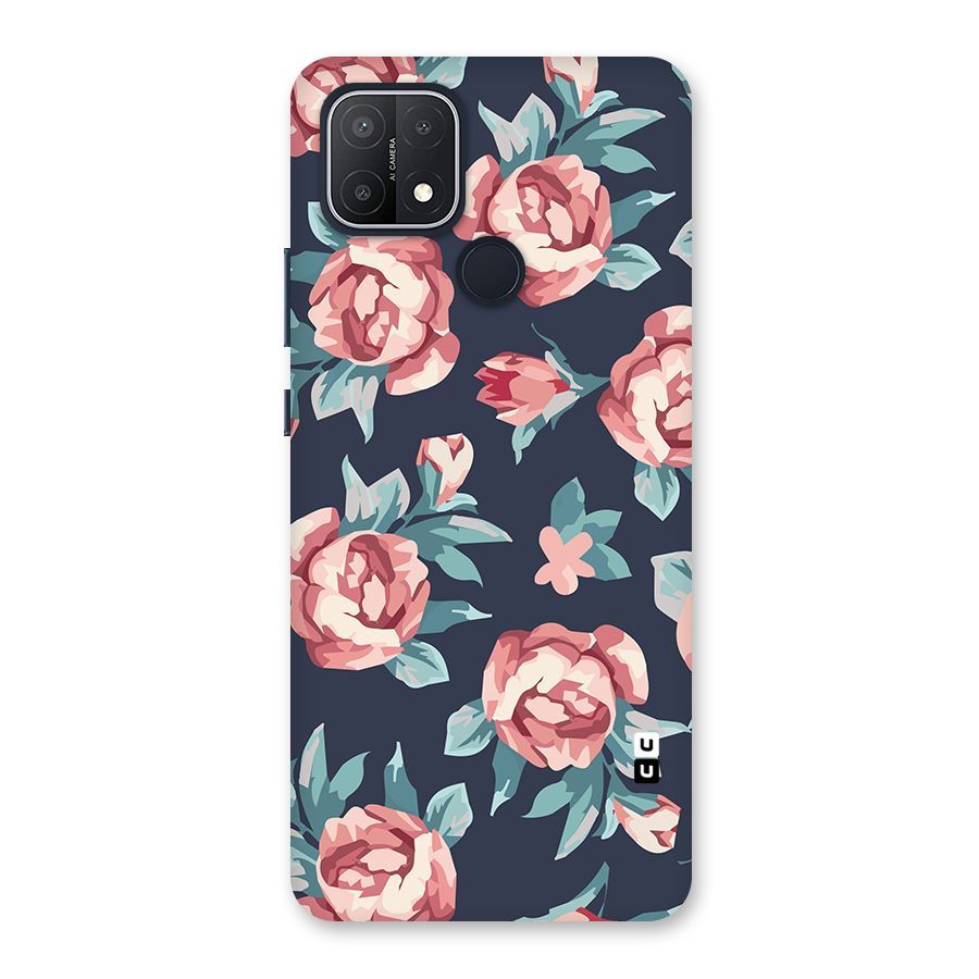 Flowers Painting Back Case for Oppo A15