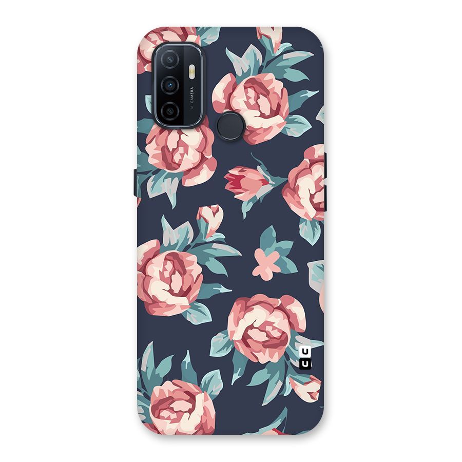 Flowers Painting Back Case for Oppo A32