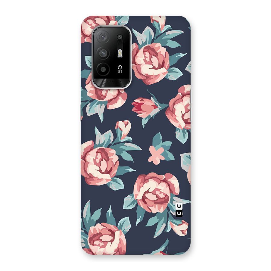 Flowers Painting Back Case for Oppo F19 Pro Plus 5G