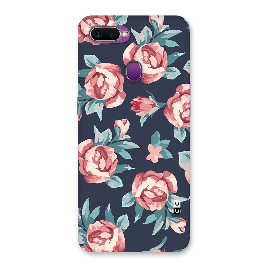 Flowers Painting Back Case for Oppo F9