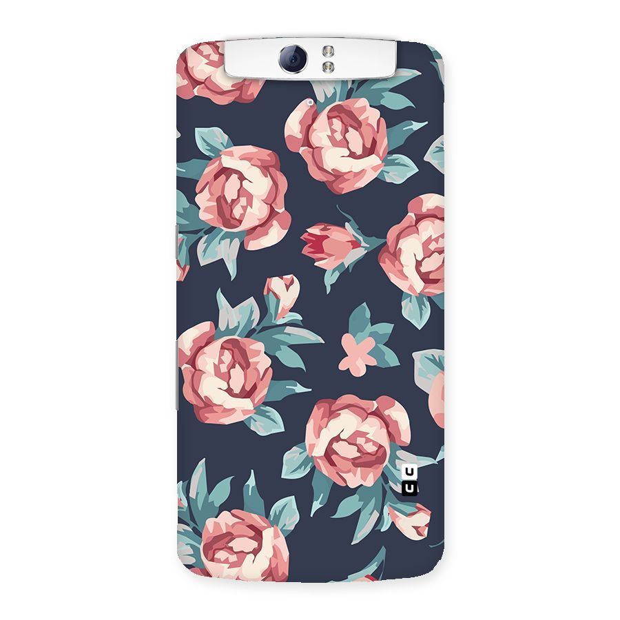 Flowers Painting Back Case for Oppo N1