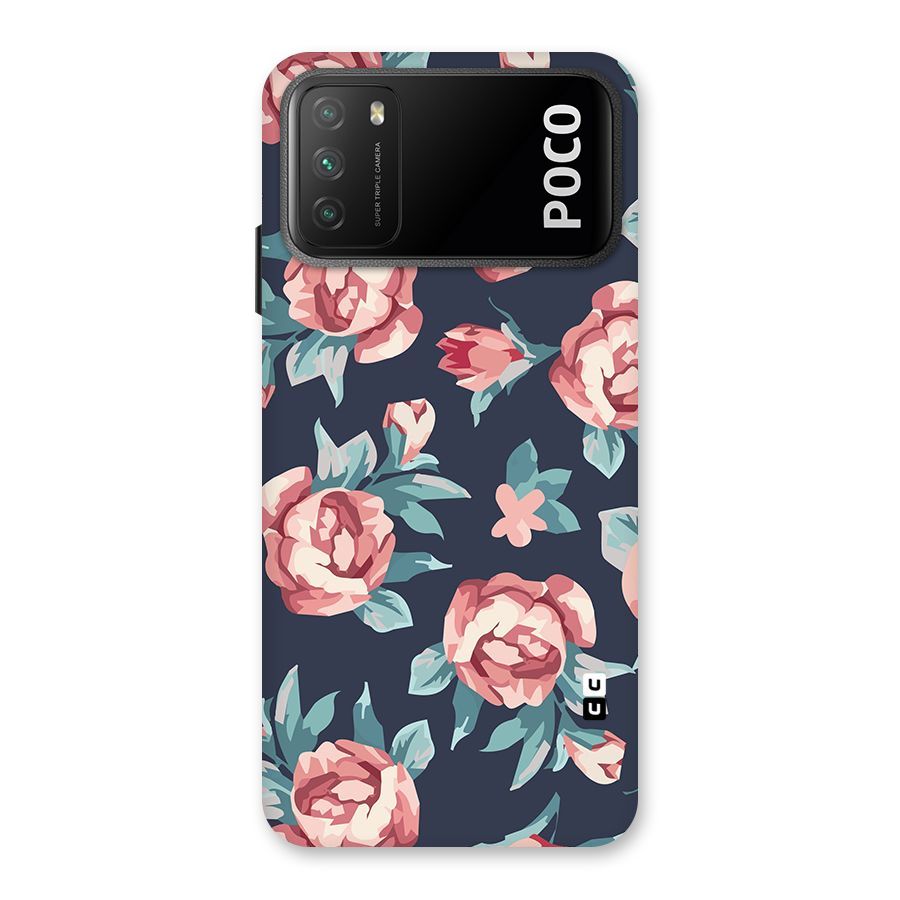 Flowers Painting Back Case for Poco M3