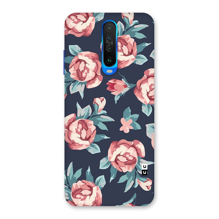 Flowers Painting Back Case for Poco X2
