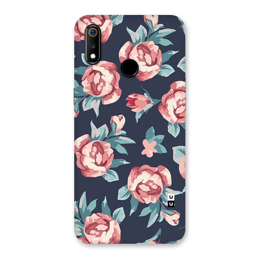 Flowers Painting Back Case for Realme 3