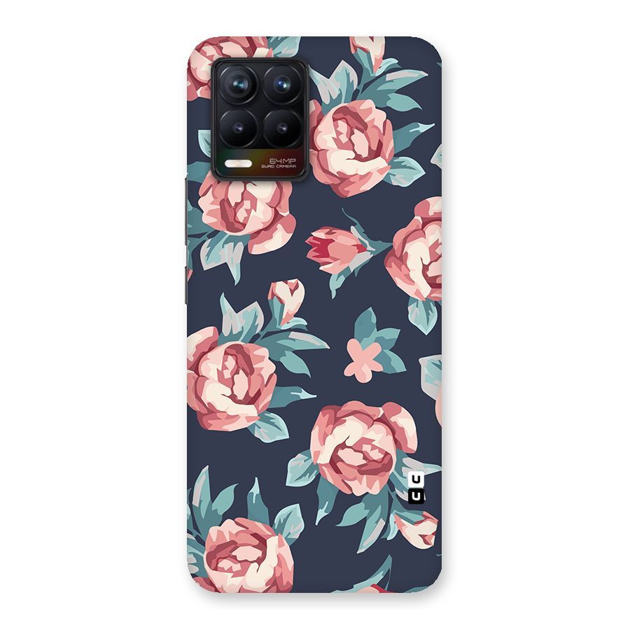 Flowers Painting Back Case for Realme 8