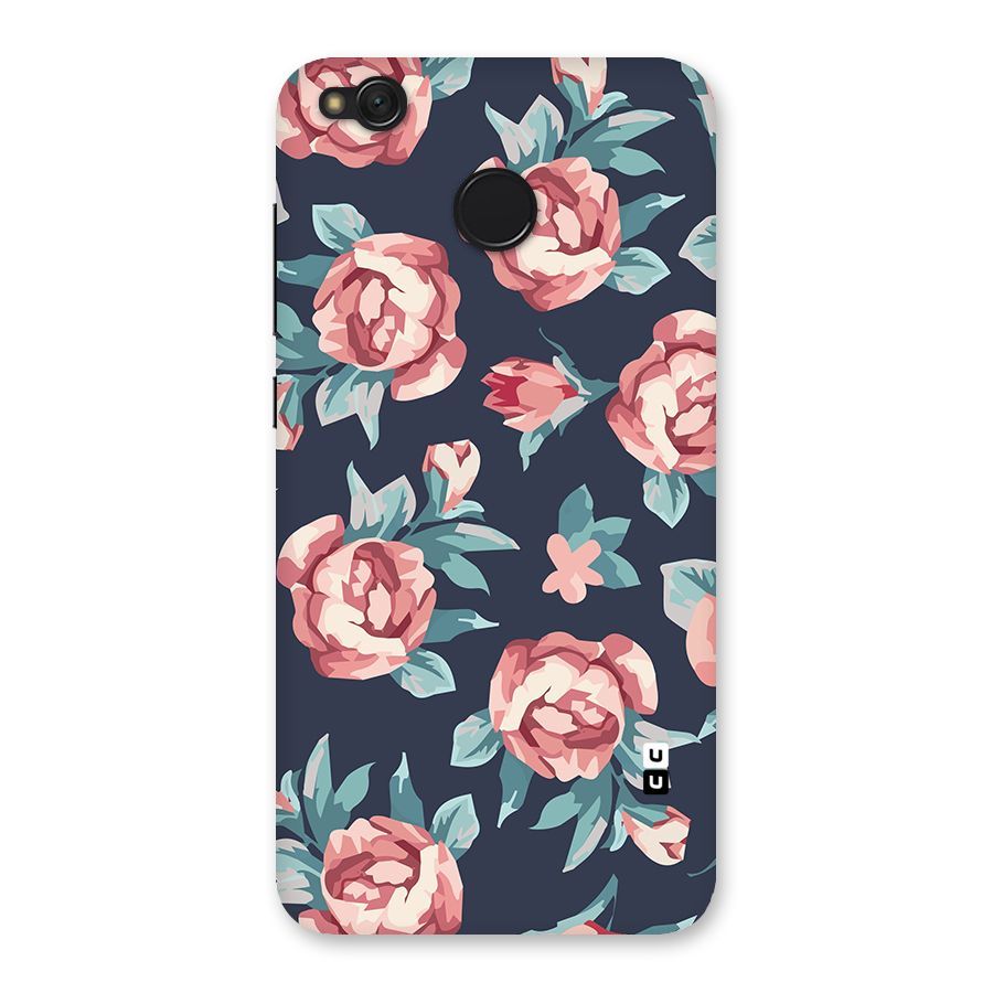 Flowers Painting Back Case for Redmi 4