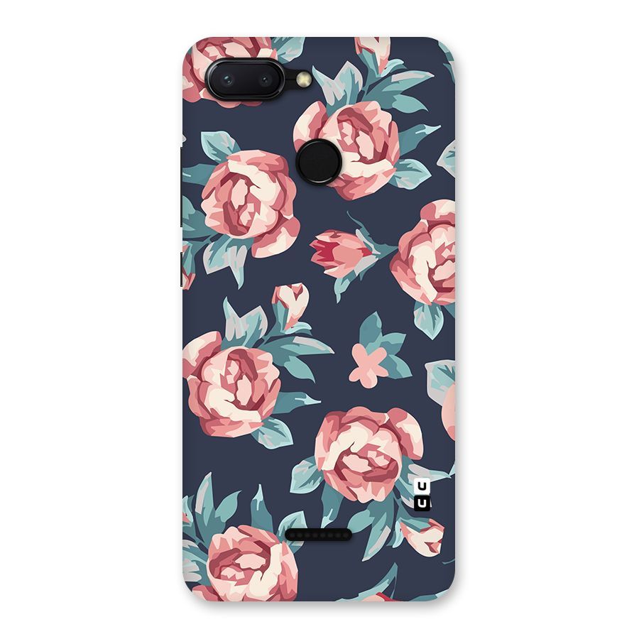 Flowers Painting Back Case for Redmi 6