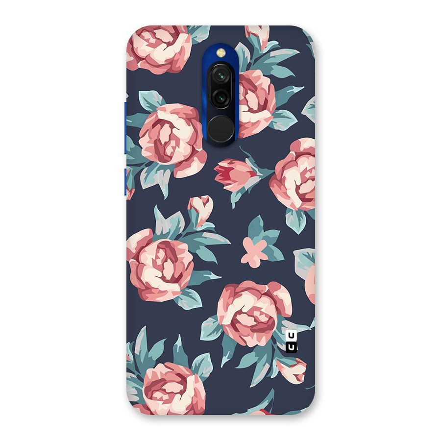 Flowers Painting Back Case for Redmi 8