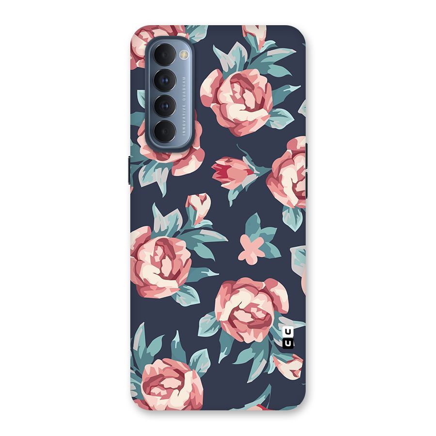 Flowers Painting Back Case for Reno4 Pro