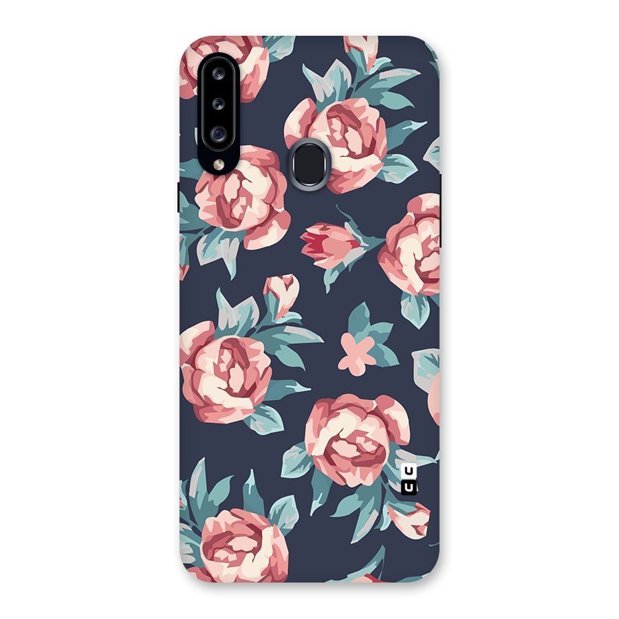 Flowers Painting Back Case for Samsung Galaxy A20s