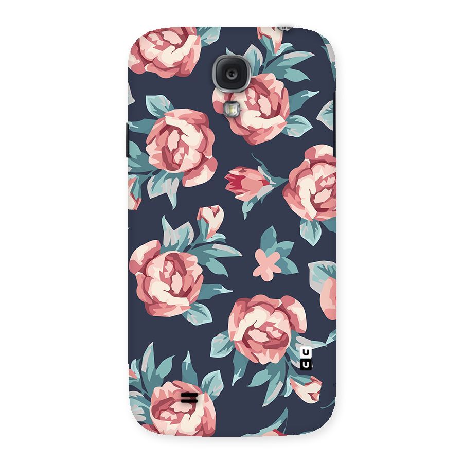 Flowers Painting Back Case for Samsung Galaxy S4