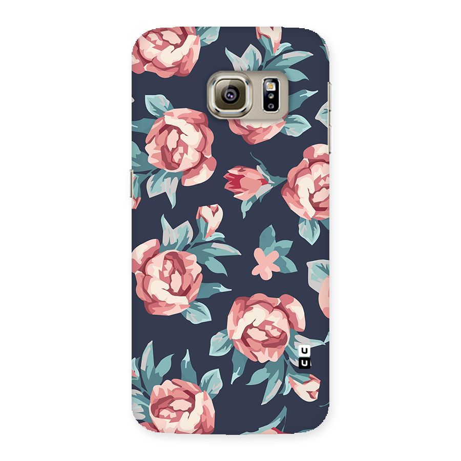 Flowers Painting Back Case for Samsung Galaxy S6 Edge