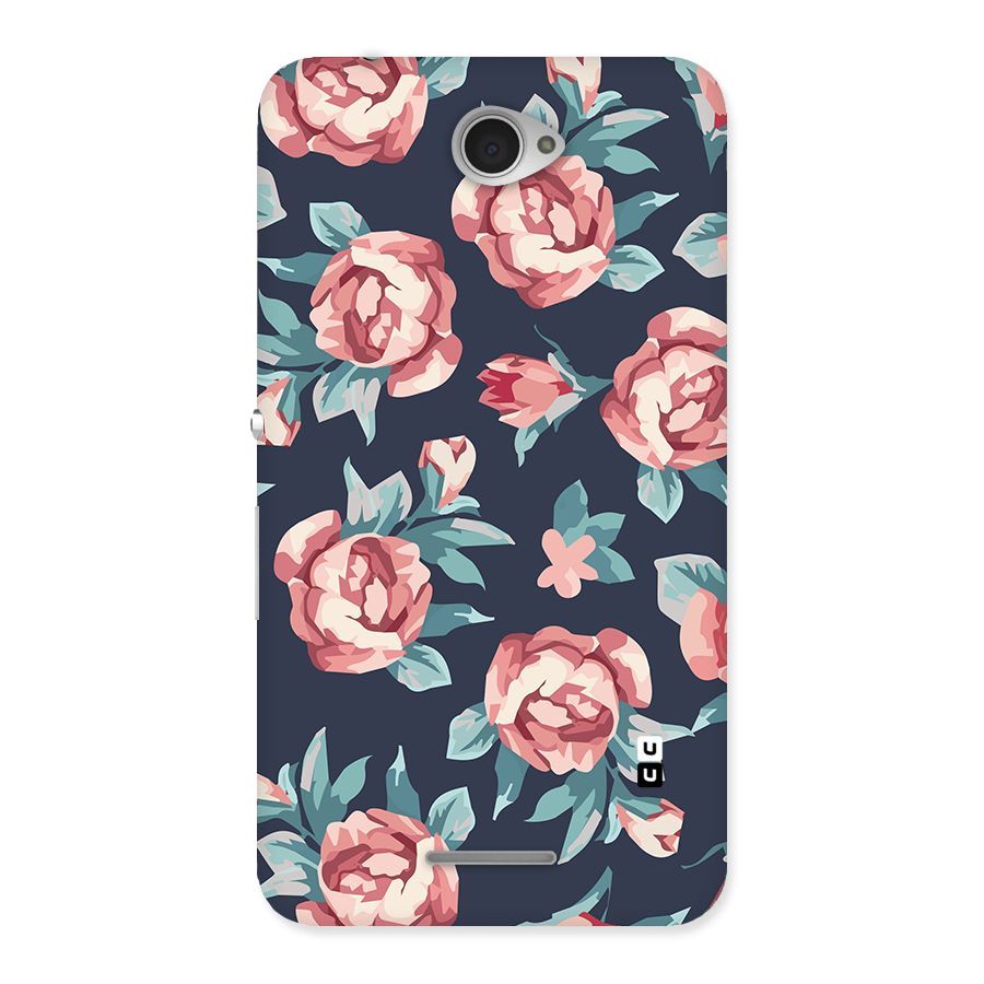 Flowers Painting Back Case for Sony Xperia E4