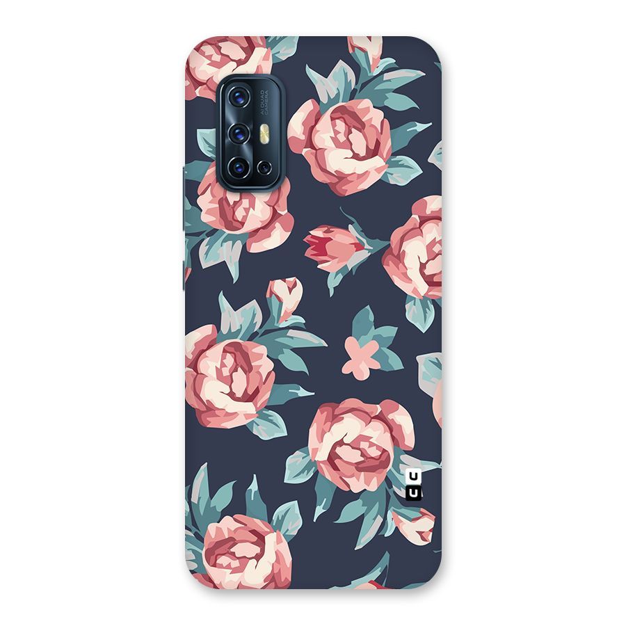 Flowers Painting Back Case for Vivo V17