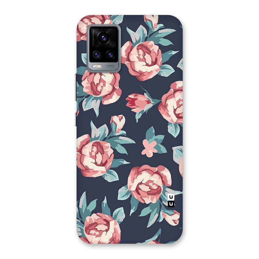 Flowers Painting Back Case for Vivo V20