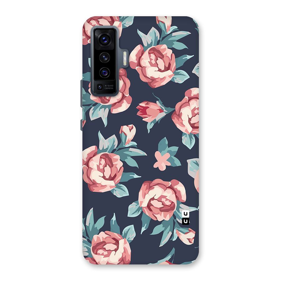 Flowers Painting Back Case for Vivo X50