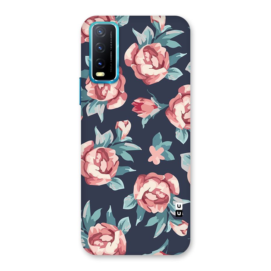 Flowers Painting Back Case for Vivo Y20