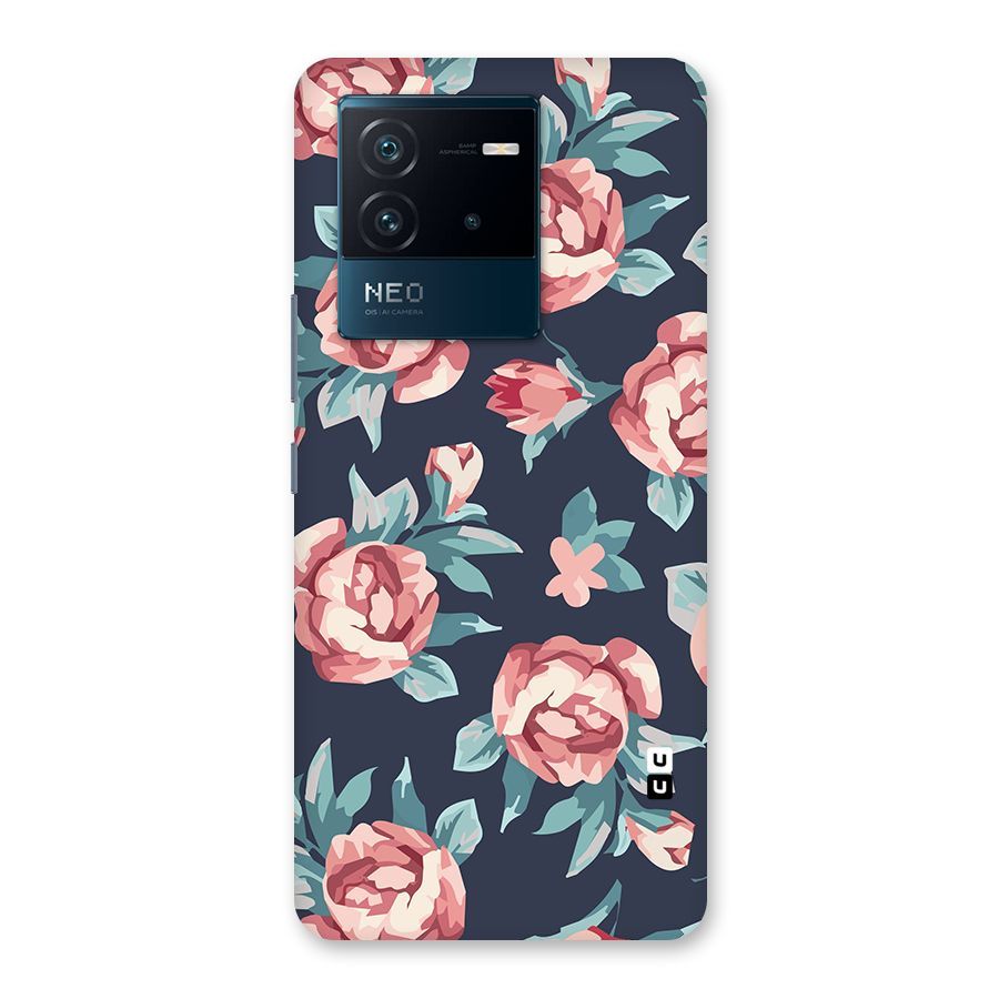Flowers Painting Back Case for Vivo iQOO Neo 6 5G