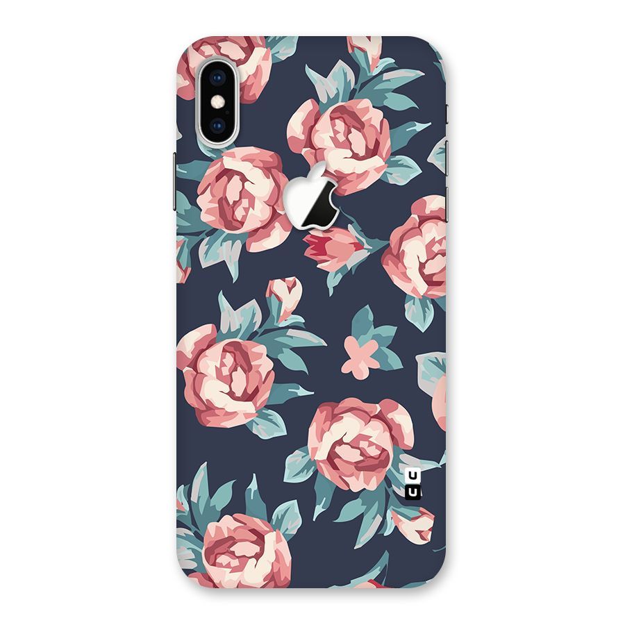 Flowers Painting Back Case for iPhone XS Max Apple Cut