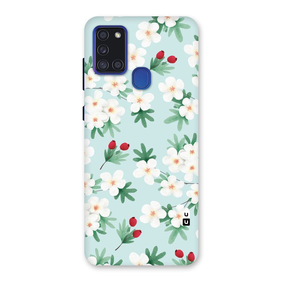 Flowers Pastel Back Case for Galaxy A21s
