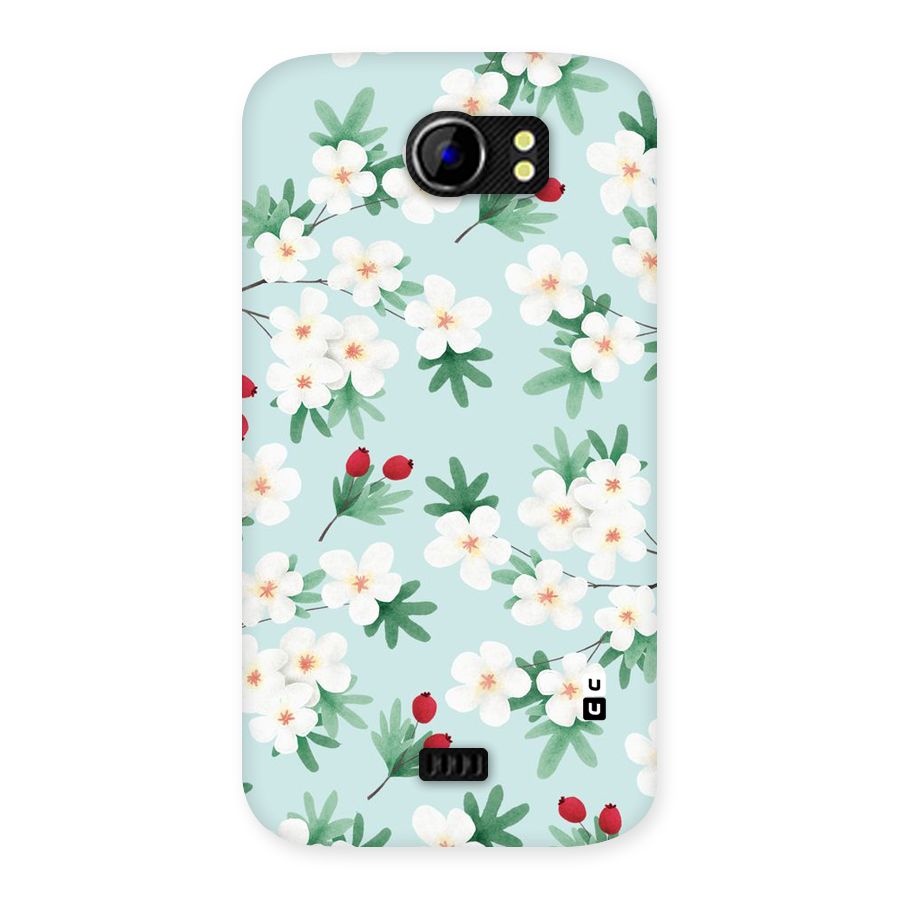 Flowers Pastel Back Case for Micromax Canvas 2 A110