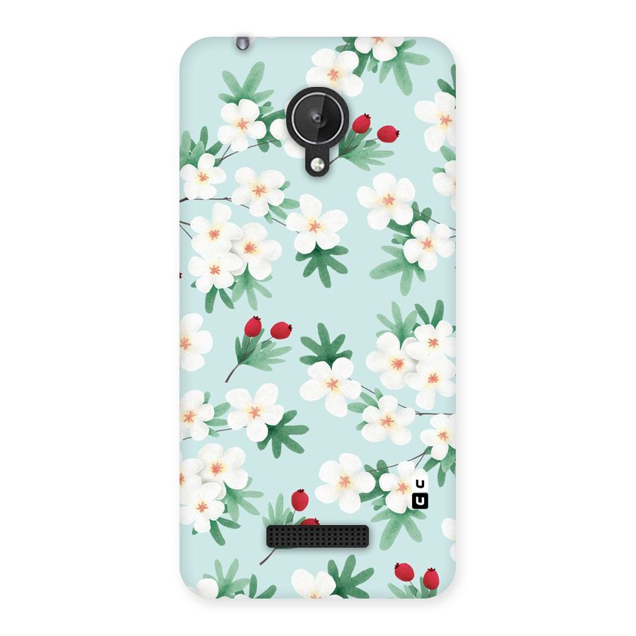 Flowers Pastel Back Case for Micromax Canvas Spark Q380