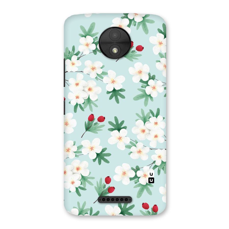 Flowers Pastel Back Case for Moto C