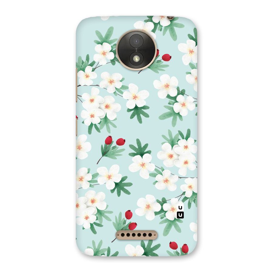 Flowers Pastel Back Case for Moto C Plus