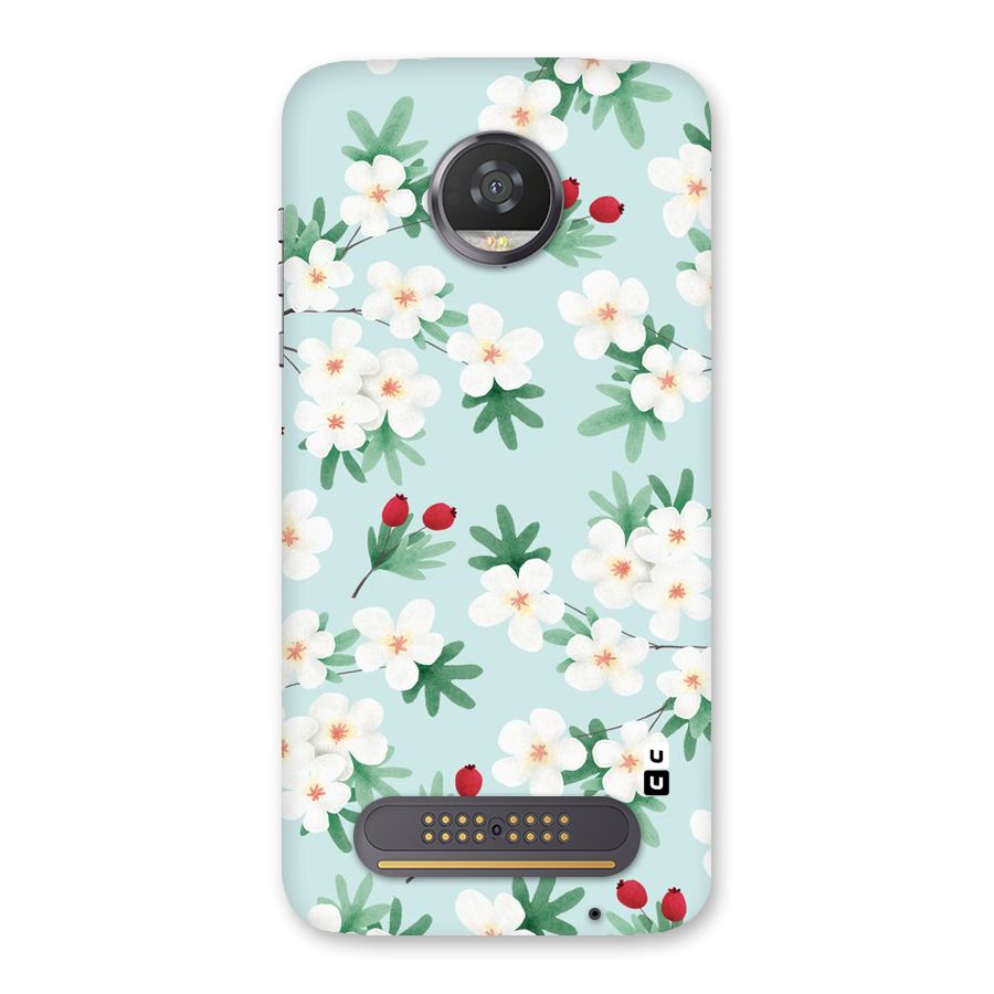 Flowers Pastel Back Case for Moto Z2 Play